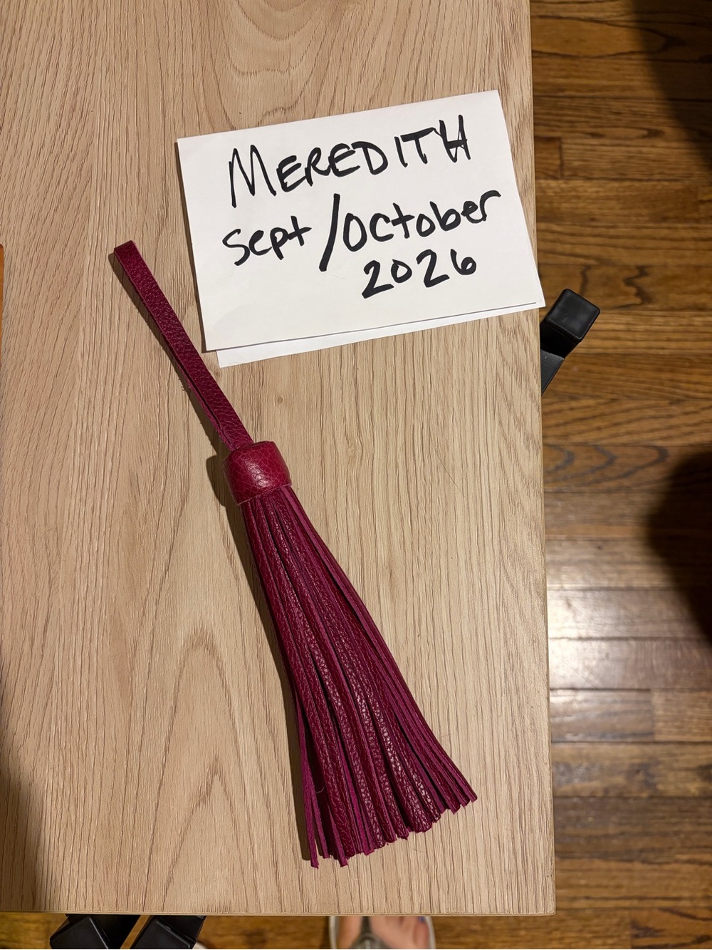 Portland Leather Jumbo Tassel in Orchid